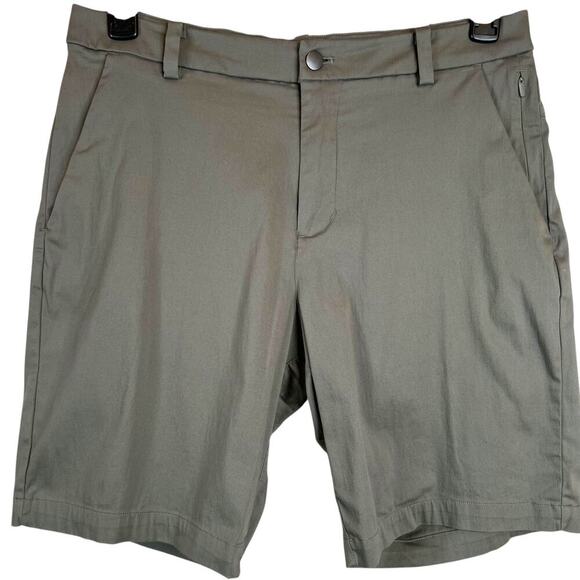 Lululemon 9" Commission Shorts Warpstreme Performance Chino in Gray Men's 31 W - Picture 5 of 15